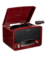 Electrohome Kingston 7-in-1 Vintage Vinyl Record Player Stereo System
