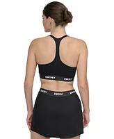 Dkny Sport Women's Logo-Band Scoop-Neck Racerback Sports Bra