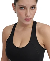 Dkny Sport Women's Logo-Band Scoop-Neck Racerback Sports Bra