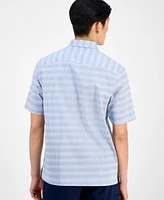 Alfani Men's Textured Stripe Shirt, Exclusively at Macy's