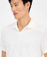 Alfani Men's Geo-Pattern Polo Shirt, Exclusively at Macy's
