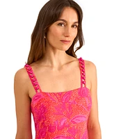 Vince Camuto Women's Printed Tiered Sleeveless Maxi Dress