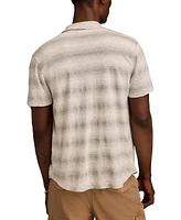 Lucky Brand Men's Short Sleeve Striped Button-Front Shirt