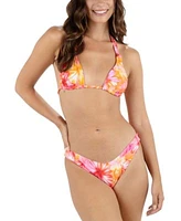Hurley Juniors Tropic Dreams Triangle Bikini Top Tropic Dreams Cheeky Scoop Bikini Bottoms