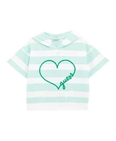 Guess Big Girls Hooded Short Sleeve Active Top