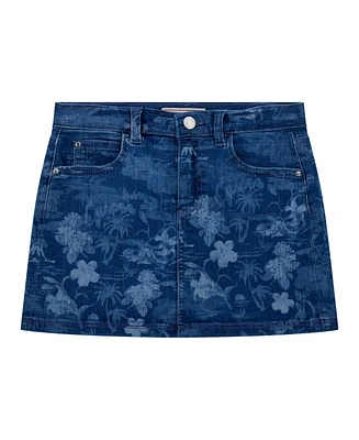 Guess Big Girls Denim with Laser Print Detail Skirt