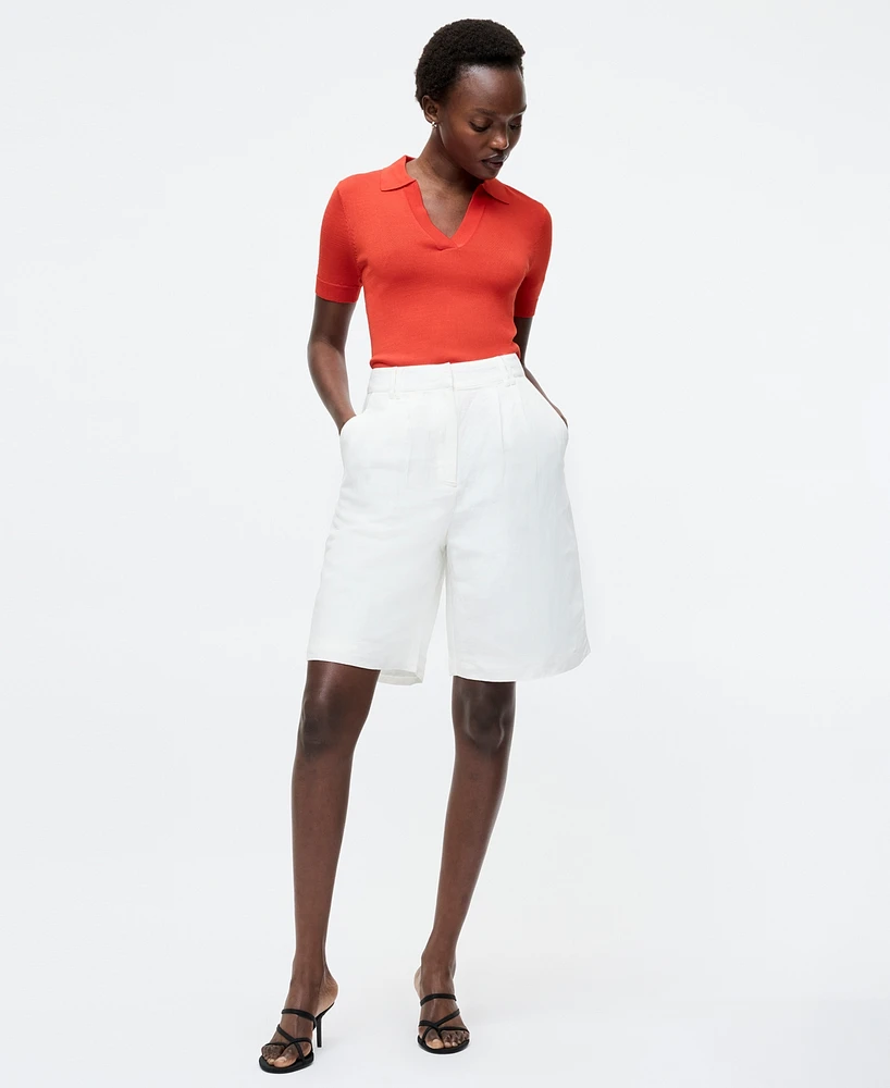 French Connection Women's Sergio Short-Sleeve Polo Top