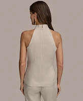 Donna Karan New York Women's Linen Blend Halter Vest
