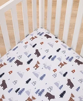 Little Love by NoJo National Park Forest Friends Fitted Sheet, Crib
