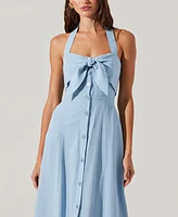 Astr the Label Women's Katherine Tie-Front Midi Dress