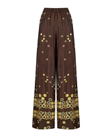 Nocturne Women's Printed Flowing Pants