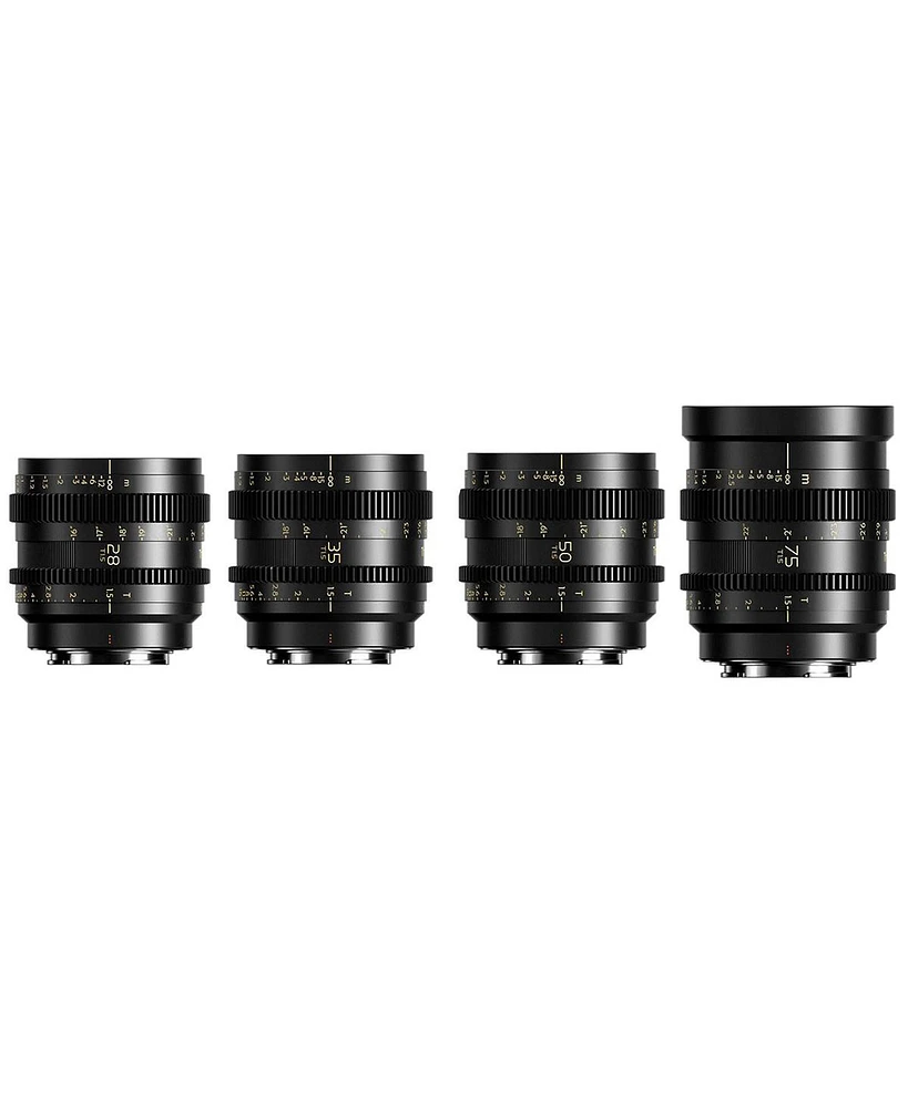 Thypoch Simera-c 28mm, 35mm, 50mm and 75mm T1.5 Prime Cine 4-Lens Kit for Sony E