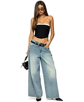 Edikted Women's Ryla Contrast Layered Mesh Corset