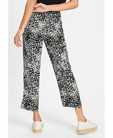 Olsen Women's Mona Fit Modern Animal Print Pant