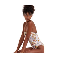 Flirrt Gottex Women's Flirtt Botanic Party Bandeau One Piece Swimsuit