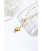 Molten Pendant and Freshwater Pearl Necklace