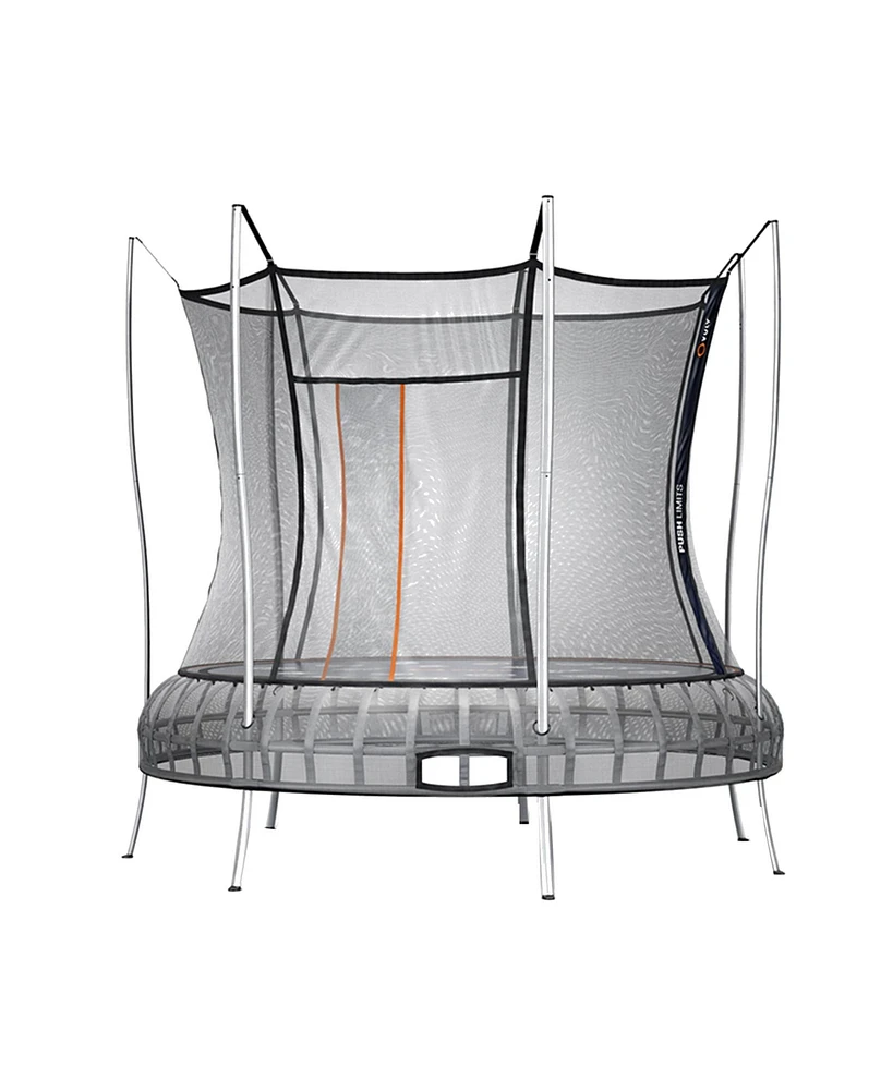 Vuly 12 Ft Thunder Outdoor Trampoline with Springless Design, No Gap Netting, Galvanized Frame & Built In Games, Certified for 330 Pound Capacity