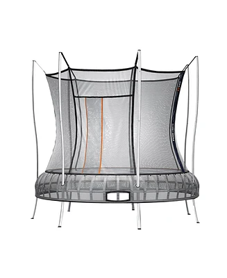 Vuly 12 Ft Thunder Outdoor Trampoline with Springless Design, No Gap Netting, Galvanized Frame & Built In Games, Certified for 330 Pound Capacity