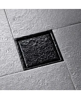 6 Inch Stainless Steel Square Shower Drain with Strainer