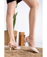 Rae Slingback Kitten Heel Pumps