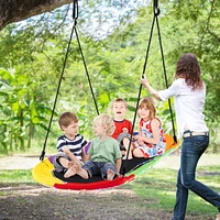 Slickblue Boys Saucer Swing with Led Lights Outdoor Backyard Play