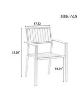 Mondawe Experience Outdoor Dining Freedom with a Flexible Set Including Six Chairs and Table