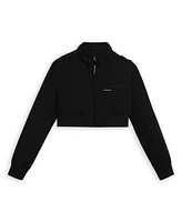 Members Only Women's Mini Cropped Racer Jacket