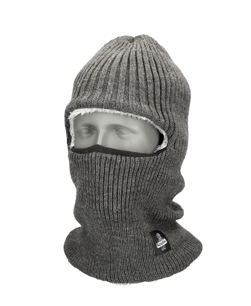RefrigiWear Men's Sherpa-Lined Balaclava - Insulated Full-Face Winter Mask with Thermal Comfort