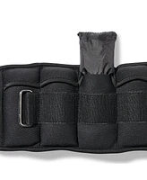 Sunny Health & Fitness Adjustable Ankle Weights 5 lb, Pair, Black