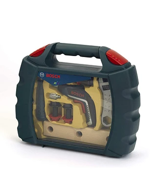 Theo Klein Bosch Premium Toy Car Repair Kit with Ixolino Screwdriver, Hammer, Wrench, Hand Screwdriver, and Other Accessories for Kids Ages 3 and Up