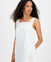 Robbie Bee Women's Sleeveless Square-Neck Shift Dress