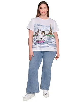 Karl Lagerfeld Paris Plus Painting Tee