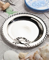 Certified International Silver Plated Crab Round Platter