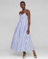 Avec Les Filles Women's Halter Maxi Dress