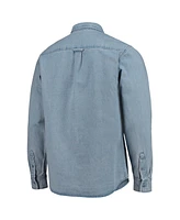 The Wild Collective Men's Blue Austin Fc Denim Button-Down Long Sleeve Shirt