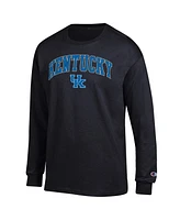 Champion Men's Black Kentucky Wildcats Arch Over Logo Long Sleeve T-Shirt