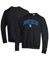 Champion Men's Black Duke Blue Devils Arch Over Logo Pullover Sweatshirt