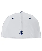 Under Armour Men's White/Navy Midshipmen Baseball Fitted Hat