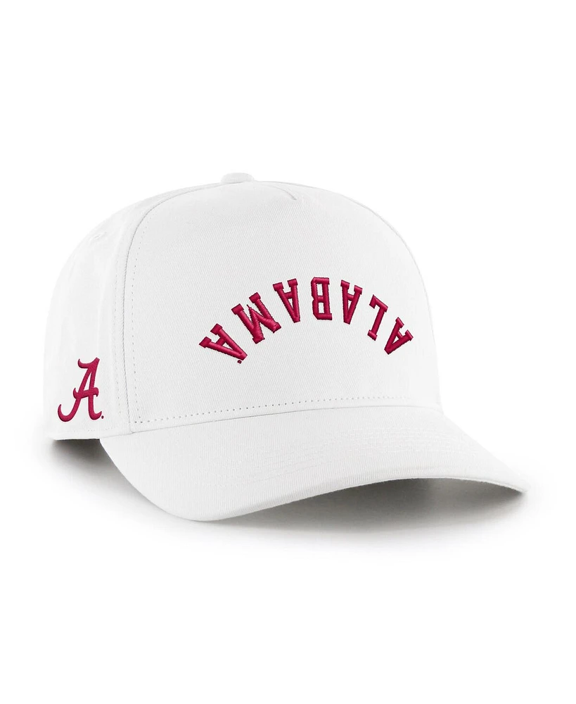 '47 Brand Men's White Alabama Crimson Tide Flip Script Hitch Adjustable Hat