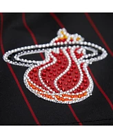 Mitchell & Ness X Dannijo Women's Dwyane Wade Black Miami Heat Cropped Football Fashion Jersey