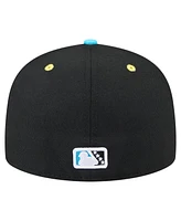 New Era Men's Black/Aqua Erie SeaWolves Copa de la Diversion 59FIFTY Fitted Hat
