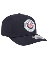 New Era Men's Navy New York Yankees Circle Patch 9SEVENTY Stretch-Snap Hat