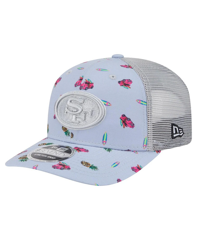 New Era Men's Light Blue San Francisco 49ers Adventure Surfboard 9SEVENTY Adjustable Hat
