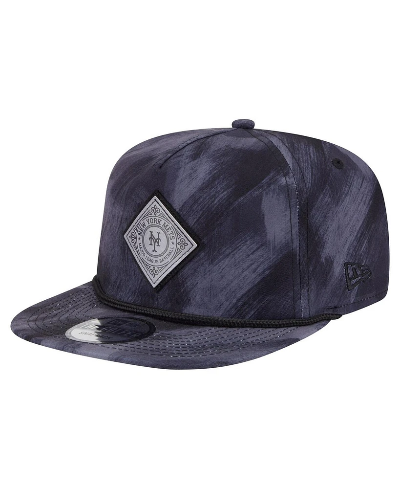 New Era Men's Navy New York Mets Printed Golfer Snapback Hat