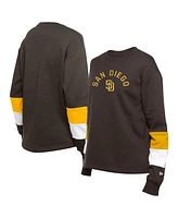 New Era Women's Brown San Diego Padres Game Day Color Pullover Sweatshirt