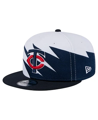 New Era Men's Navy/White Minnesota Twins Jagged 9FIFTY Snapback Hat