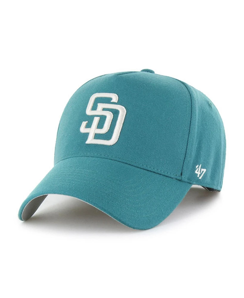 '47 Brand Men's Teal San Diego Padres Ballpark Offside Adjustable Hat