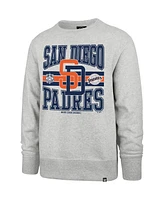'47 Brand Men's Gray San Diego Padres Letters Headline Pullover Sweatshirt