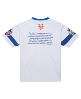 Mitchell & Ness Men's White New York Mets Cooperstown Collection Team Origins Premium T-Shirt