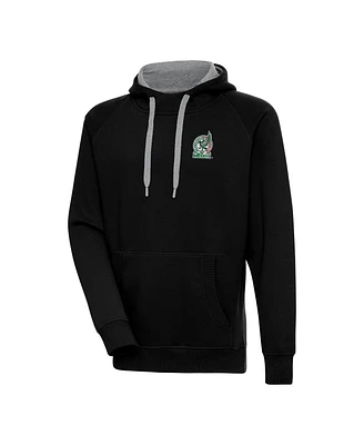 Antigua Men's Black Mexico National Team Takeover Pullover Hoodie